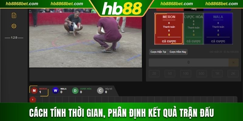 Đá Gà Thomo HB88 Với Hơn 100.000 Lượt Cược Mỗi Tháng  Cách tính thời gian, phân định kết quả trận đấu