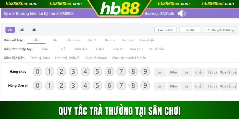 Cách Chơi Xổ Số Miền Trung HB88 Dễ Dàng Trúng Lớn Mỗi Ngày Quy tắc trả thưởng tại sân chơi