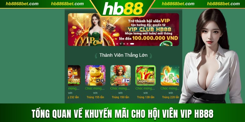 Tổng quan về khuyến mãi cho hội viên VIP HB88